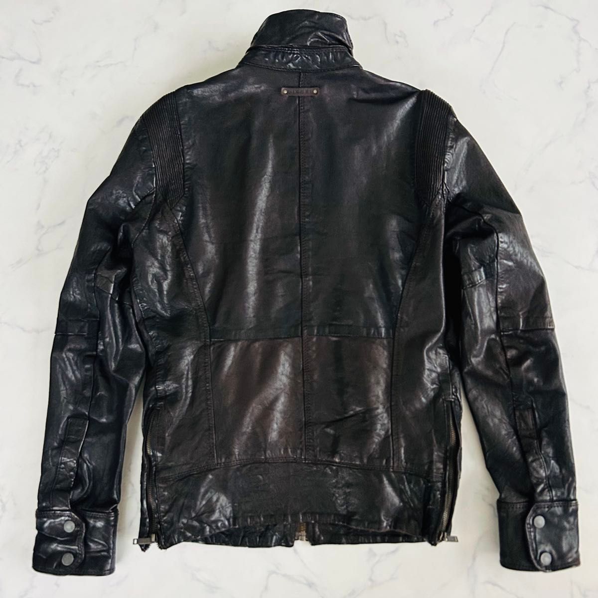 DIESEL ディーゼル レザージャケット シングルライダース 羊革