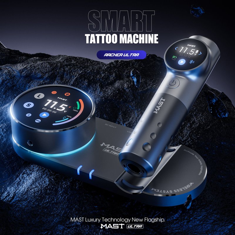 Dragonhawk Mast Archer Ultra Wireless Tattoo Pen Smart Machine with 4.