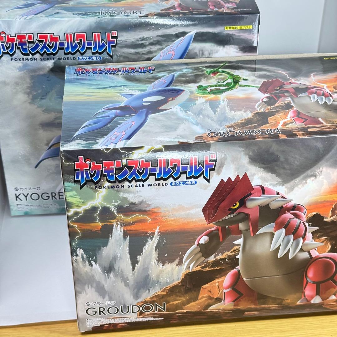 ポケモンスケールワールド　グラードン　カイオーガ ポケモン』グラードン、カイオーガ、レックウザが1/20スケール