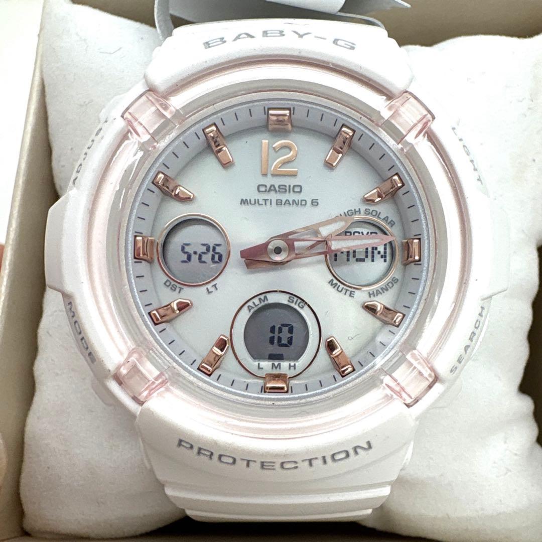 CASIO baby-G BGA-2800 ホワイト 未使用品 ソーラー電波時計 BABY-G カシオ BGA-2800-7AJF ソーラー電波 腕時計 ラッピング無料
